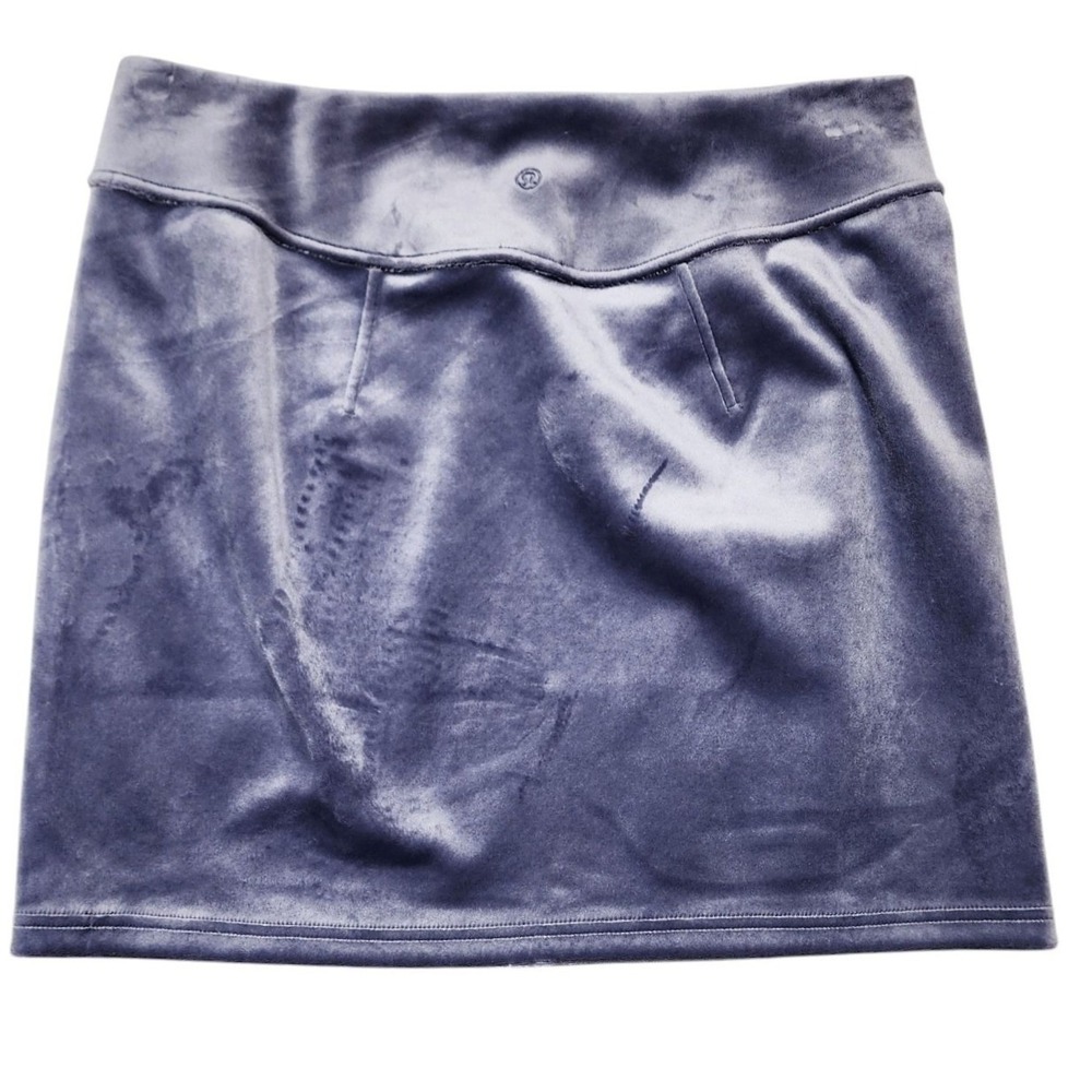 Lululemon Scuba HR Mini Skirt Women‎ L Nightfall Velvet High Rise Tight Fit